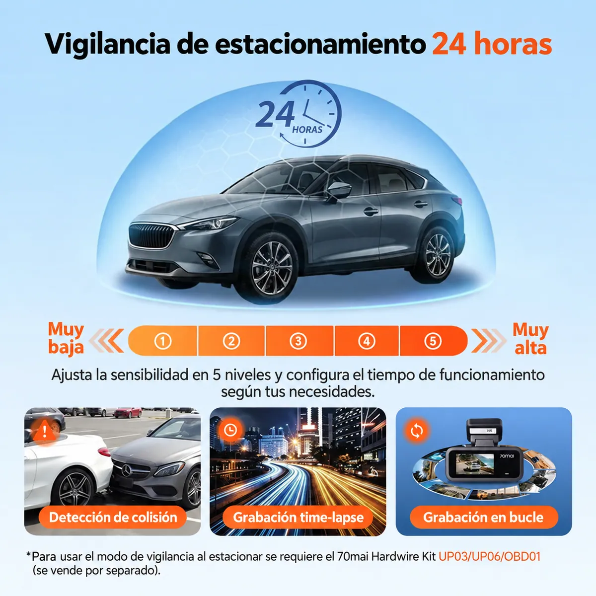 70mai A210 con cámara trasera, foto 3 de 8